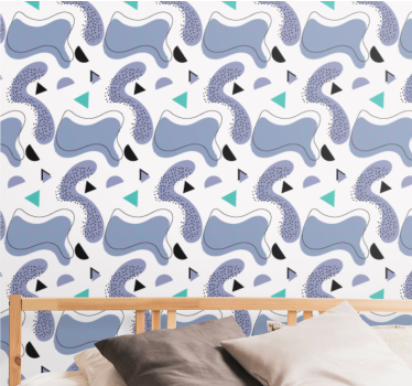 Tapet abstract ansamblu de forme abstracte - TenStickers