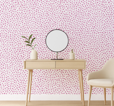 Tapet abstract cu pete de terrazzo roz - TenStickers