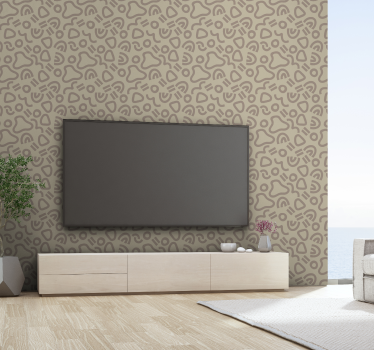 Tapet abstract curba modernă - TenStickers