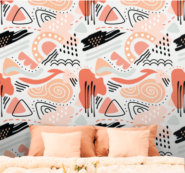 Tapet abstract forme abstracte - TenStickers