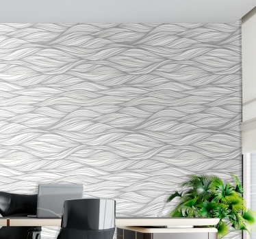 Tapet abstract linii ondulate - TenStickers