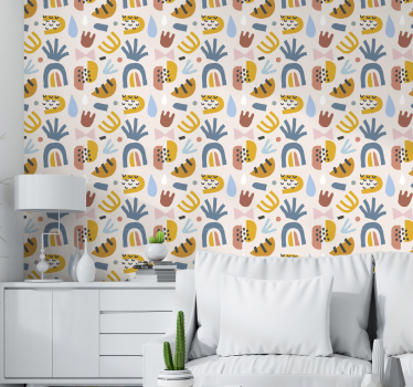 Tapet abstract modele boeme - TenStickers