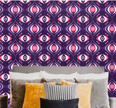 Tapet abstract motiv abstract al ochilor - TenStickers