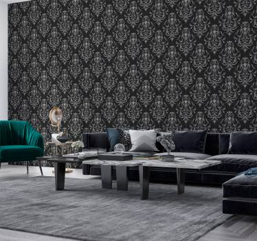 Tapet baroc model în stil damasc - TenStickers