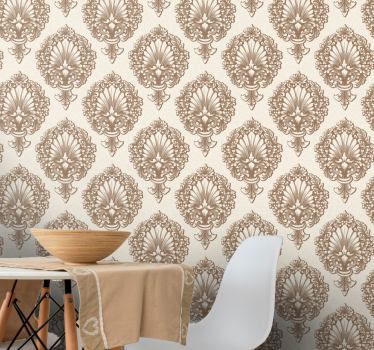 Tapet baroc modele elegante de scoici - TenStickers