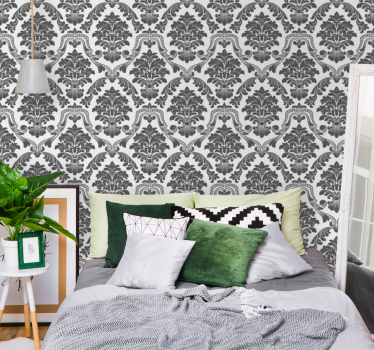 Tapet baroc motiv floral clasic - TenStickers