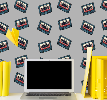 Tapet cu efect de țiglă muzicală urbană - TenStickers