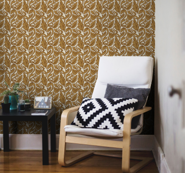 Tapet de aur vintage floral - TenStickers