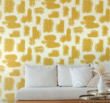 Tapet de vopsea galben cool tapet abstract - TenStickers