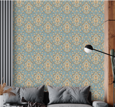 Tapet vintage damasc floral ornamentat - TenStickers