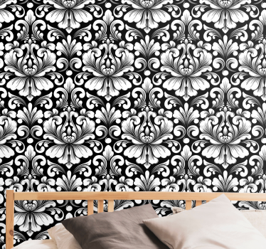 Tapet baroc compoziție botanică elegantă - TenStickers