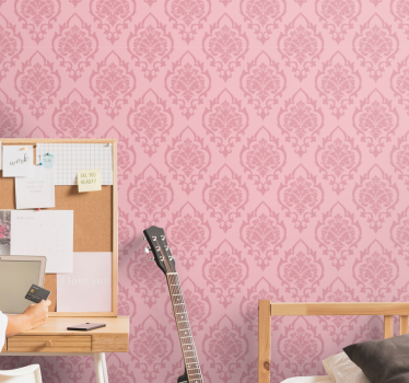 Tapet baroc model floral roz - TenStickers