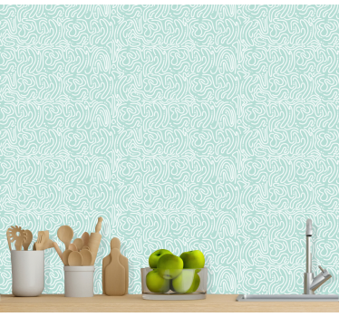 Tapet abstract labirint verde - TenStickers