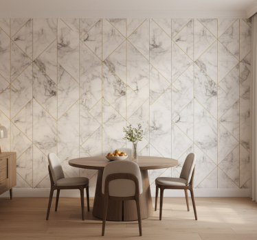 Tapet marmură design elegant în grilaj - TenStickers