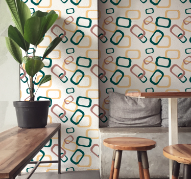 Tapet modern Forme abstracte neregulate - TenStickers