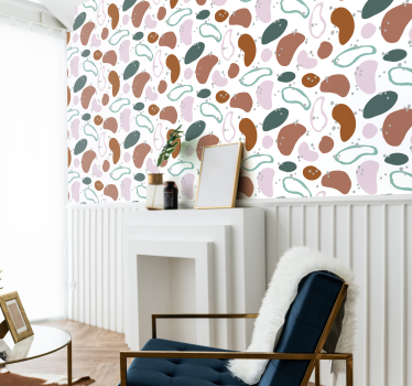Tapet modern Model neregulat de formă abstractă - TenStickers