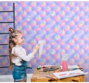 Tapet pentru copii cu sirene multicolore - TenStickers