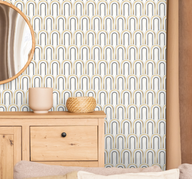 Tapet retro figuri geometrice art deco - TenStickers