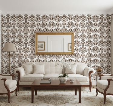 Tapet vintage cu model baroc - TenStickers