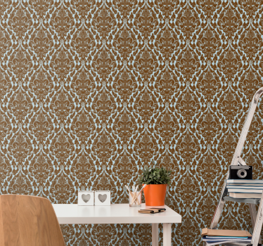 Tapet vintage damasc maro menta - TenStickers